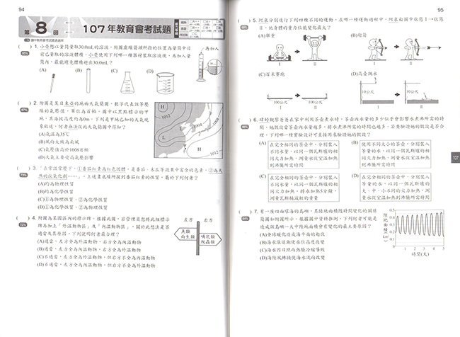 歷屆試題,自然,生物,理化