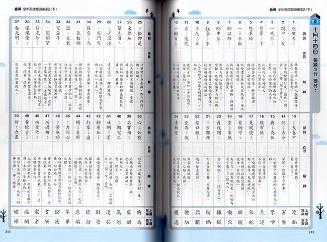 字音字形,國語,造詞造句